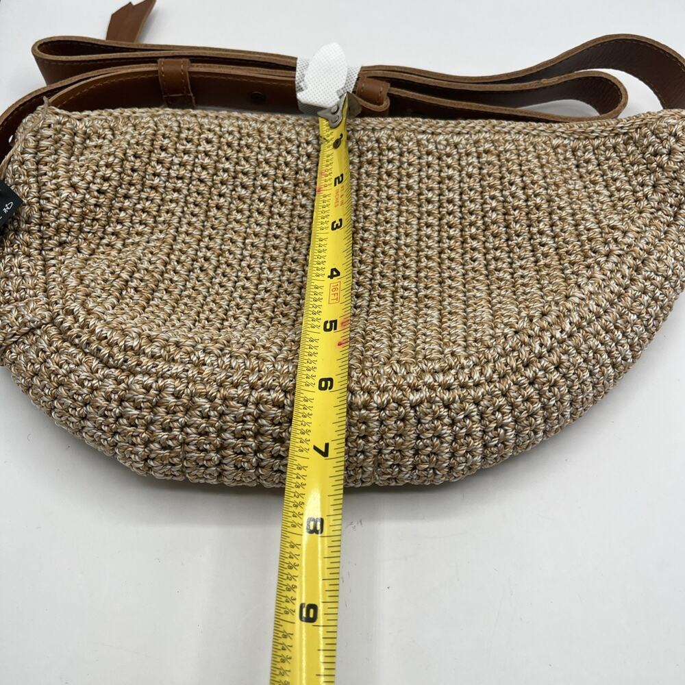 The Sak Tess Sling Bag in Crochet Adjustable Strap Medium Purse Bamboo Crochet - Picture 7 of 8